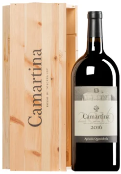 “Camartina” Rosso Toscana IGT 2016 (BIO) · Doppel-MAGNUM In Original-Holzkiste