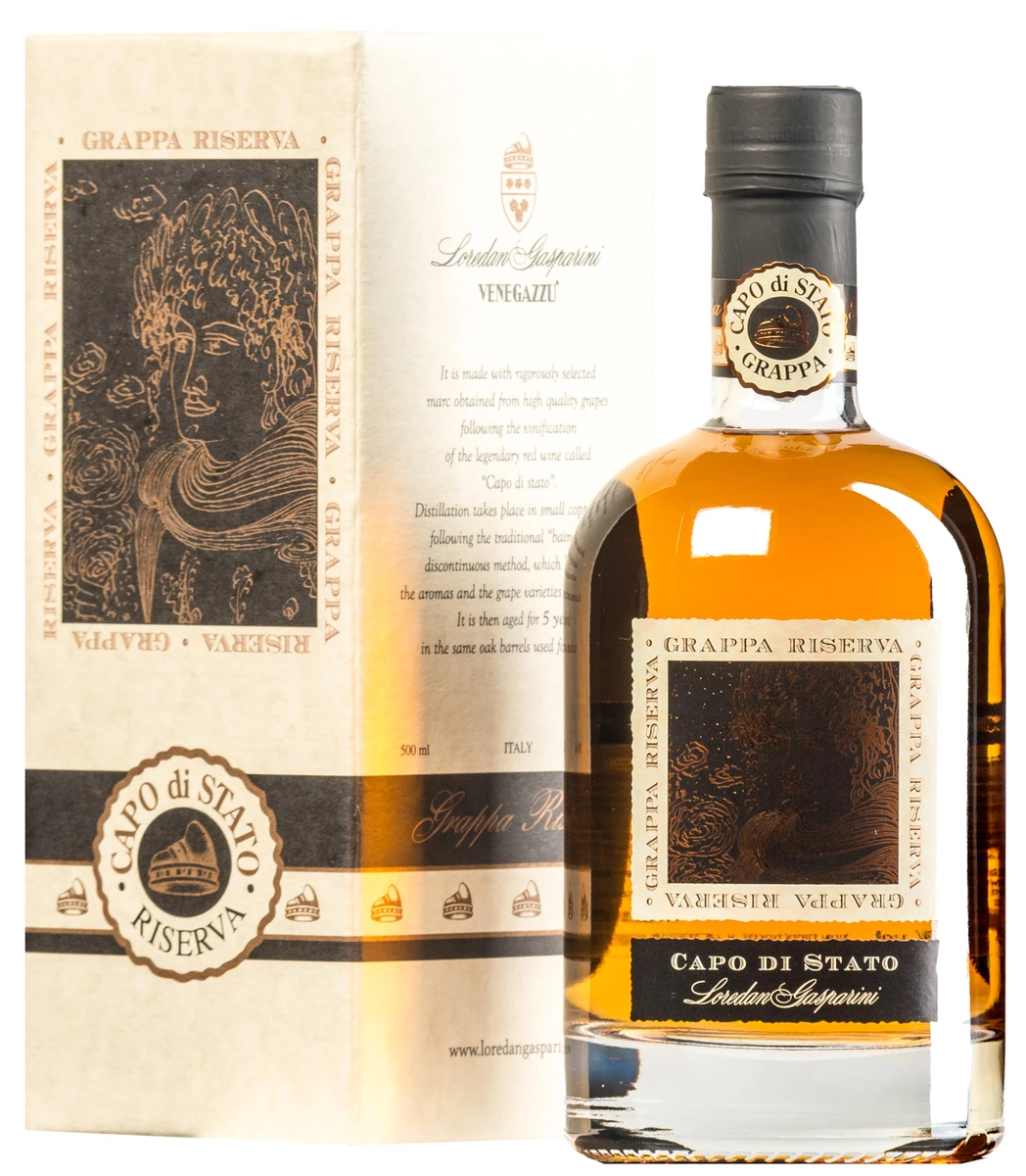 Grappa Di “Capo Di Stato” Riserva · In Geschenkkarton 1 Grappa Di “Capo Di Stato” Riserva · In Geschenkkarton