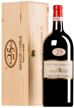 “25 Anni” Sagrantino Di Montefalco DOCG 2018 · Doppel-MAGNUM In Original-Holzkiste