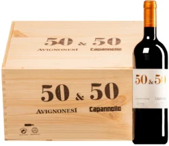 “50 & 50” Avignonesi E Capannelle Rosso Toscana IGT 2018 · 6 Flaschen In Original-Holzkiste