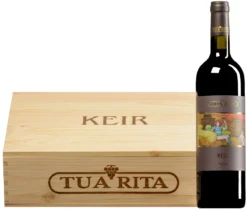 “Keir” Syrah Toscana IGT 2018 · 3 Flaschen In Original-Holzkiste