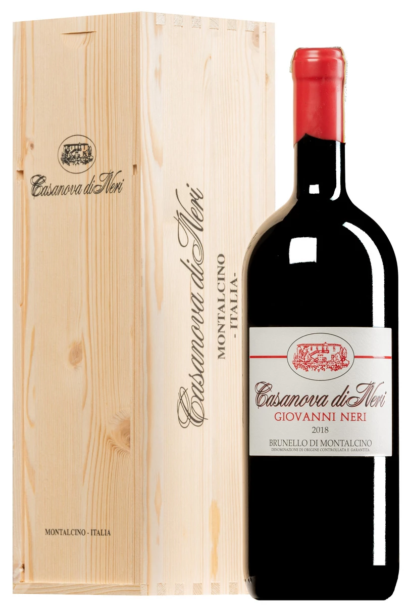 Brunello Di Montalcino “Giovanni Neri” DOCG 2018 · MAGNUM In Original-Holzkiste 1 Brunello Di Montalcino “Giovanni Neri” DOCG 2018 · MAGNUM In Original-Holzkiste