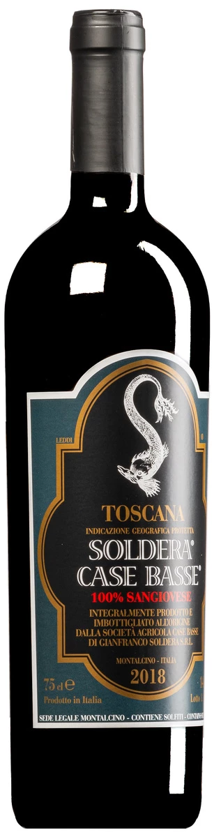 100% Sangiovese Soldera Case Basse Toscana IGP 2018 1 100% Sangiovese Soldera Case Basse Toscana IGP 2018