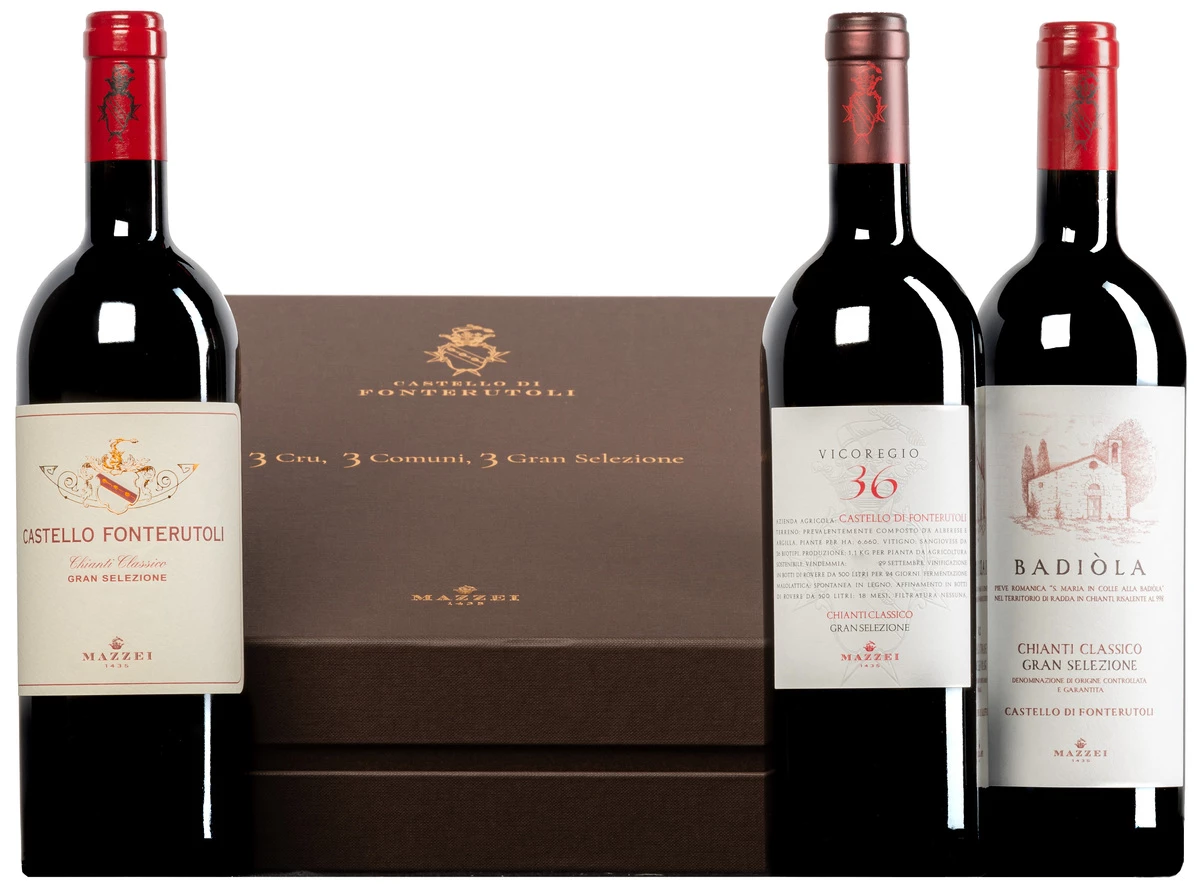 “Selezione 3 Cru” Chianti Classico Gran Selezione DOCG 2019 · 3 Flaschen In Geschenkkarton 1 “Selezione 3 Cru” Chianti Classico Gran Selezione DOCG 2019 · 3 Flaschen In Geschenkkarton