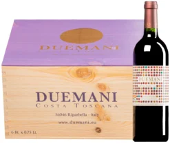 “DUEMANI” Cabernet Franc Costa Toscana IGP 2019 (BIO) · 6 Flaschen In Original-Holzkiste