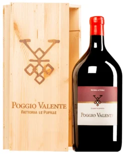 “Poggio Valente” Rosso Toscana IGT 2019 · Doppel-MAGNUM In Original-Holzkiste