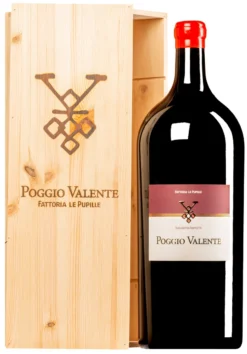 “Poggio Valente” Rosso Toscana IGT 2019 · METHUSALEM 6 Liter In Original-Holzkiste