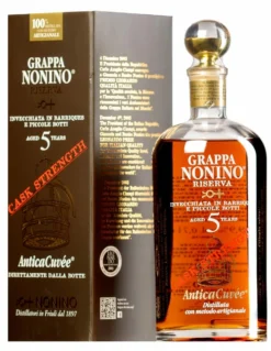 Grappa Antica Cuvée “5 Anni Cask Strength” Barrique Riserva · In Geschenkkarton