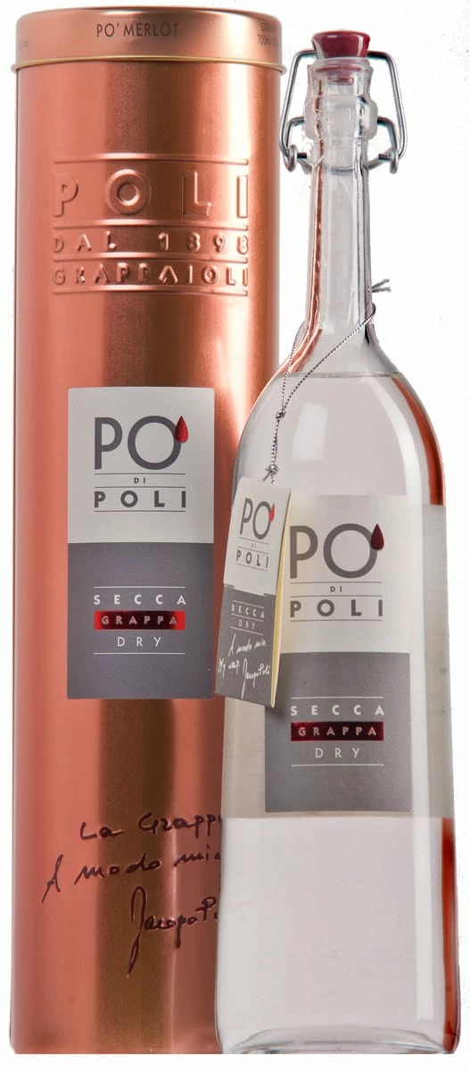 Grappa Po' Di Poli Merlot (secca) · In Geschenkdose 1 Grappa Po' Di Poli Merlot (secca) · In Geschenkdose