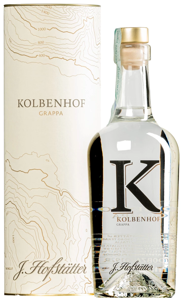 “Kolbenhof” Grappa Gewürztraminer · In Geschenkdose 1 “Kolbenhof” Grappa Gewürztraminer · In Geschenkdose