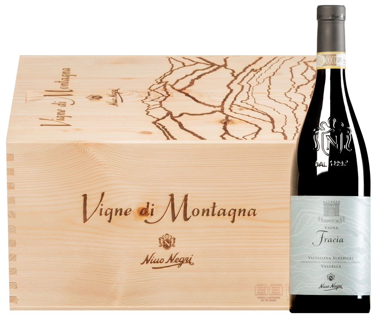 “Vigneto Fracia” Valgella Valtellina Superiore DOCG 2018 · 6 Flaschen In Original-Holzkiste 1 “Vigneto Fracia” Valgella Valtellina Superiore DOCG 2018 · 6 Flaschen In Original-Holzkiste