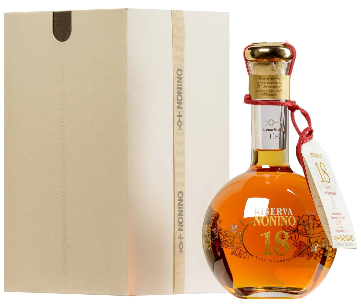 ÙE Cru Cabernet Friuli “18 Anni” Monovitigno Barrique Riserva · In Geschenkkarton 1 ÙE Cru Cabernet Friuli “18 Anni” Monovitigno Barrique Riserva · In Geschenkkarton