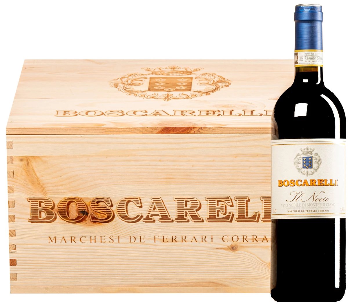 “Il Nocio Dei Boscarelli” Vino Nobile Di Montepulciano DOCG 2018 · 6 Flaschen In Original-Holzkiste 1 “Il Nocio Dei Boscarelli” Vino Nobile Di Montepulciano DOCG 2018 · 6 Flaschen In Original-Holzkiste