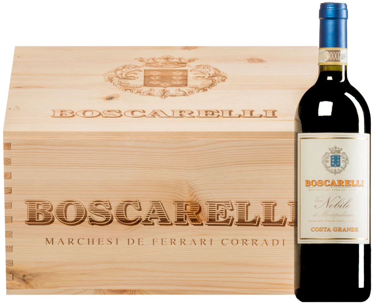 Vino Nobile Di Montepulciano DOCG 2020 · 6 Flaschen In Original-Holzkiste 1 Vino Nobile Di Montepulciano DOCG 2020 · 6 Flaschen In Original-Holzkiste