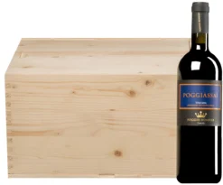 “Poggiassai” Rosso Toscana IGT 2018 · 6 Flaschen In Original-Holzkiste