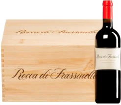 “Rocca Di Frassinello” Maremma Toscana DOC 2018 · 6 Flaschen In Original-Holzkiste