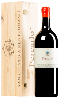 “Percarlo” Sangiovese Di Toscana IGT 2018 (BIO) · Doppel-MAGNUM In Original-Holzkiste