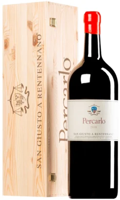 “Percarlo” Sangiovese Di Toscana IGT 2018 (BIO) · JEROBOAM 5 Liter In Original-Holzkiste