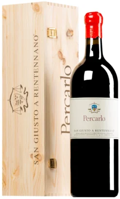 “Percarlo” Sangiovese Di Toscana IGT 2019 (BIO) · Doppel-MAGNUM In Original-Holzkiste