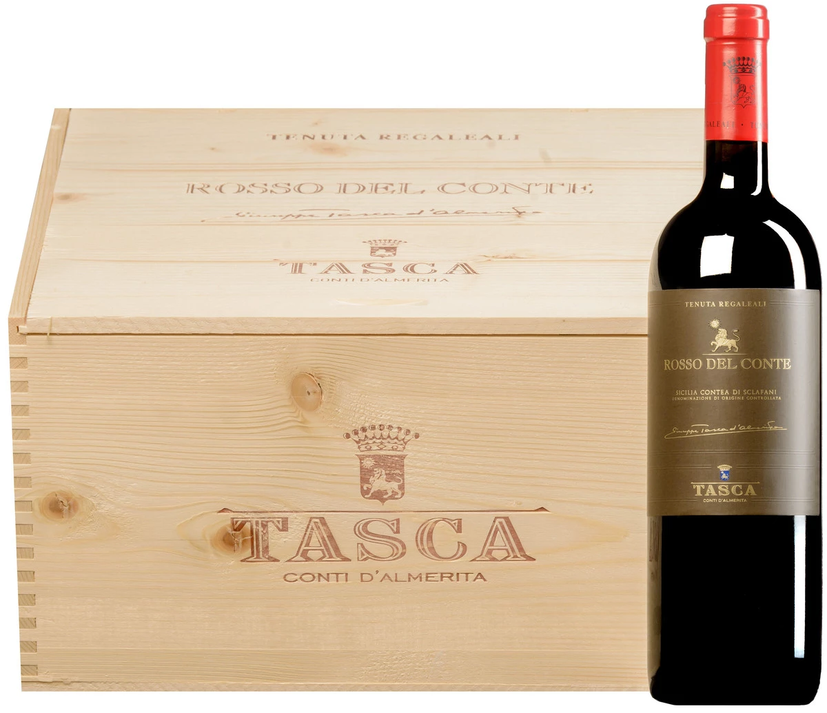 “Rosso Del Conte” Sicilia Contea Di Sclafani DOC 2014 · 6 Flaschen In Original-Holzkiste 1 “Rosso Del Conte” Sicilia Contea Di Sclafani DOC 2014 · 6 Flaschen In Original-Holzkiste