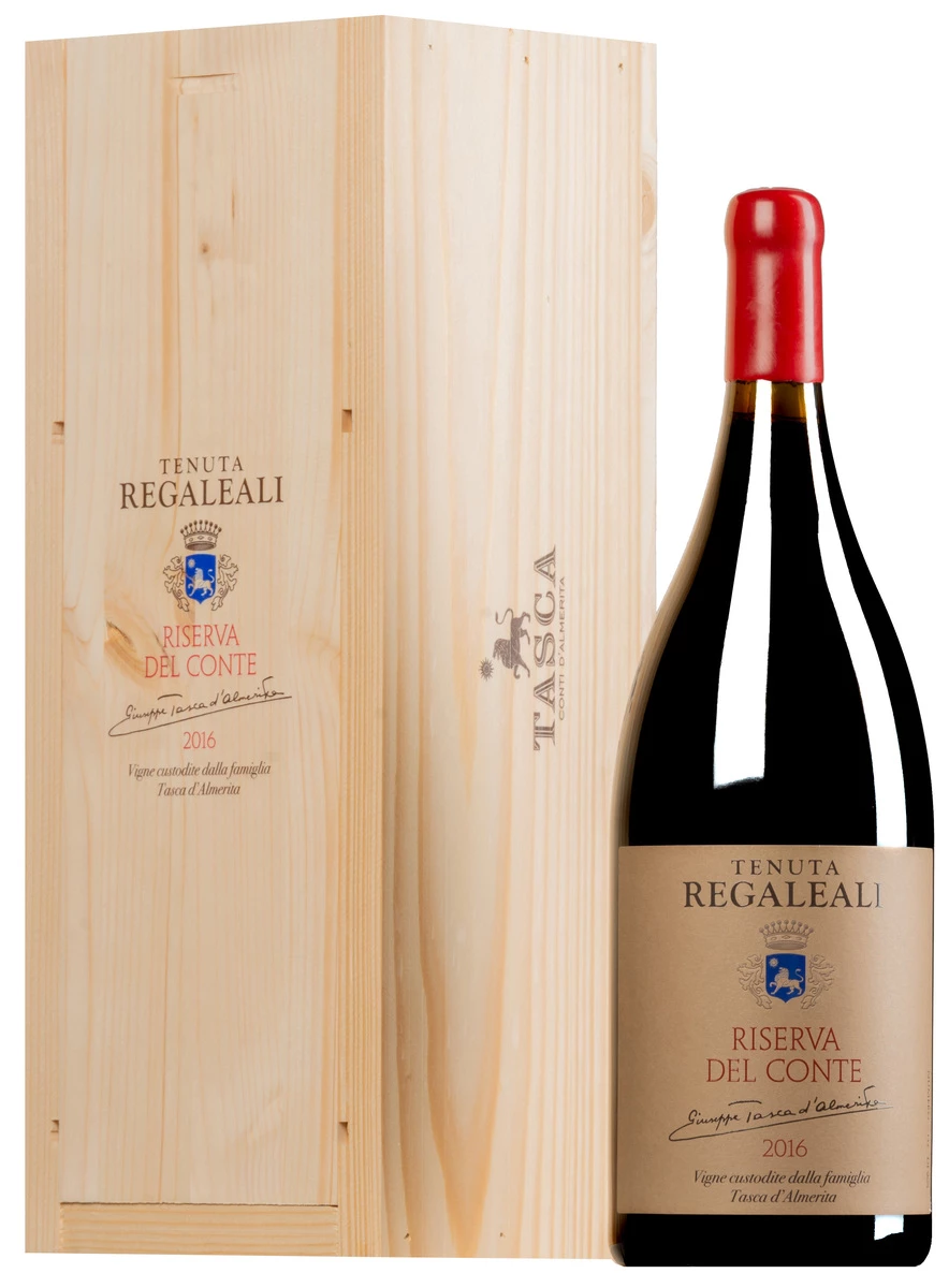 “Riserva Del Conte” Contea Di Sclafani DOC 2016 · MAGNUM In Original-Holzkiste 1 “Riserva Del Conte” Contea Di Sclafani DOC 2016 · MAGNUM In Original-Holzkiste