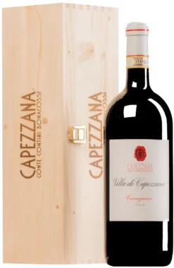 “Villa Di Capezzana” Rosso Carmignano DOCG 2019 (BIO) · MAGNUM In Original-Holzkiste