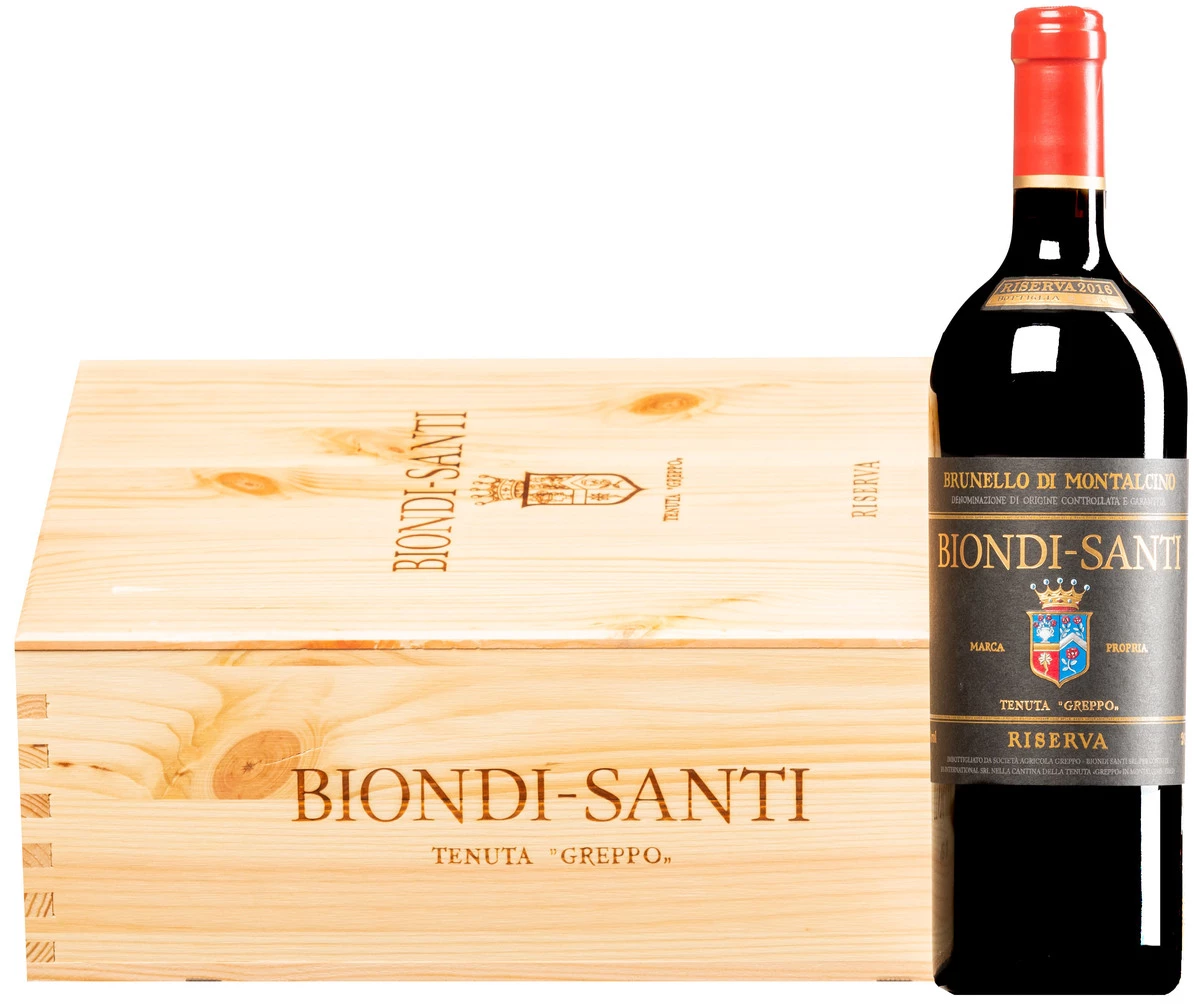 Brunello Di Montalcino “Greppo” Riserva DOCG 2016 · 3 Flaschen In Original-Holzkiste 1 Brunello Di Montalcino “Greppo” Riserva DOCG 2016 · 3 Flaschen In Original-Holzkiste