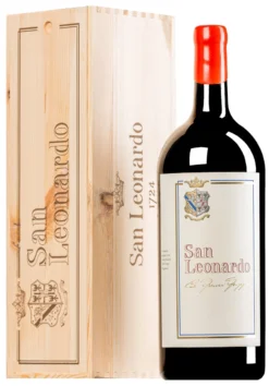 “San Leonardo” Rosso Dolomiti IGT 2016 · Doppel-MAGNUM In Original-Holzkiste