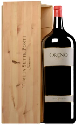 “Oreno 20 Anni” Rosso Toscana IGT 2019 · GOLIATH 18 Liter In Original-Holzkiste