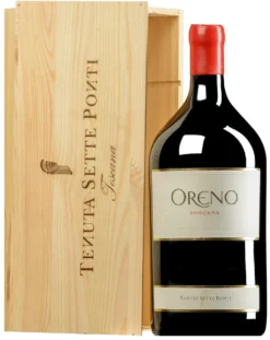 “Oreno” Rosso Toscana IGT 2018 · Doppel-MAGNUM In Original-Holzkiste