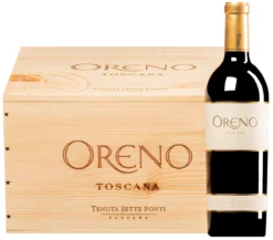 “Oreno” Rosso Toscana IGT 2020 (BIO) · 6 Flaschen In Original-Holzkiste
