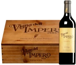 “Vigna Dell’Impero 1935” Rosso Val D’Arno Di Sopra DOC 2016 · 3 Flaschen In Original-Holzkiste