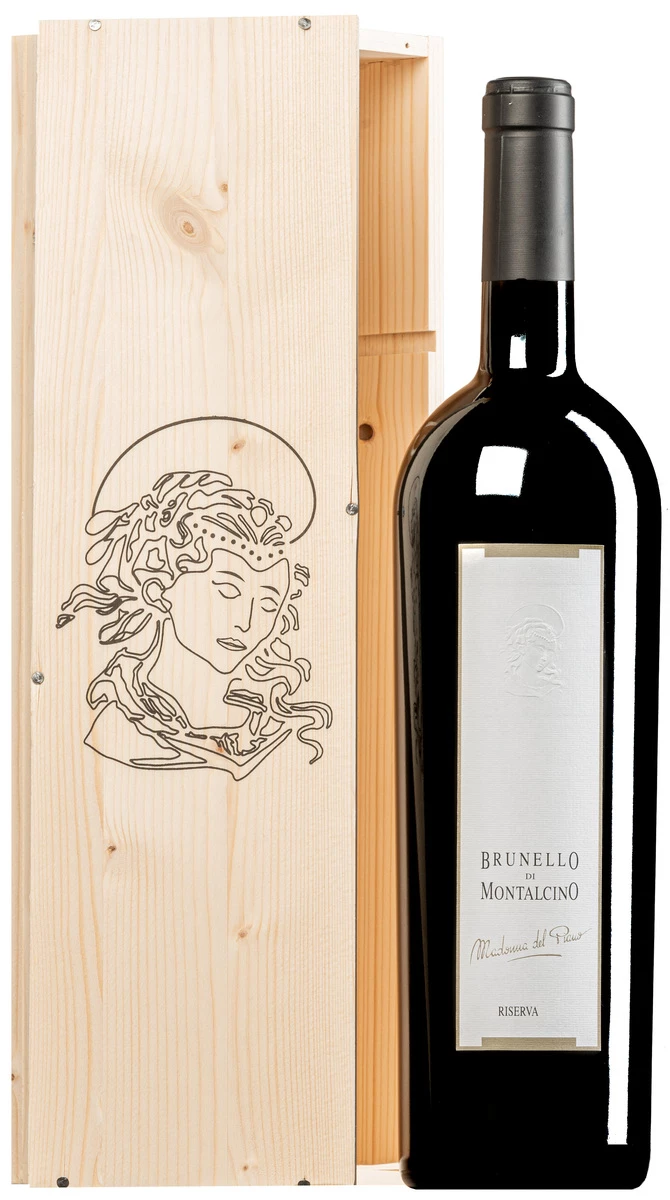 Brunello Di Montalcino “Madonna Del Piano” Riserva DOCG 2015 · MAGNUM In Original-Holzkiste 1 Brunello Di Montalcino “Madonna Del Piano” Riserva DOCG 2015 · MAGNUM In Original-Holzkiste